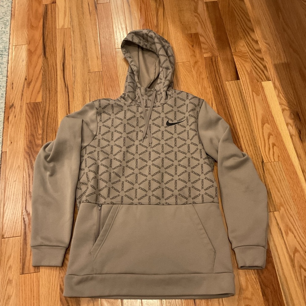 Tan Nike hoodie adult small